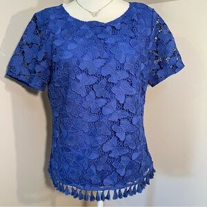 NWT TALBOTS Butterfly Lace Top